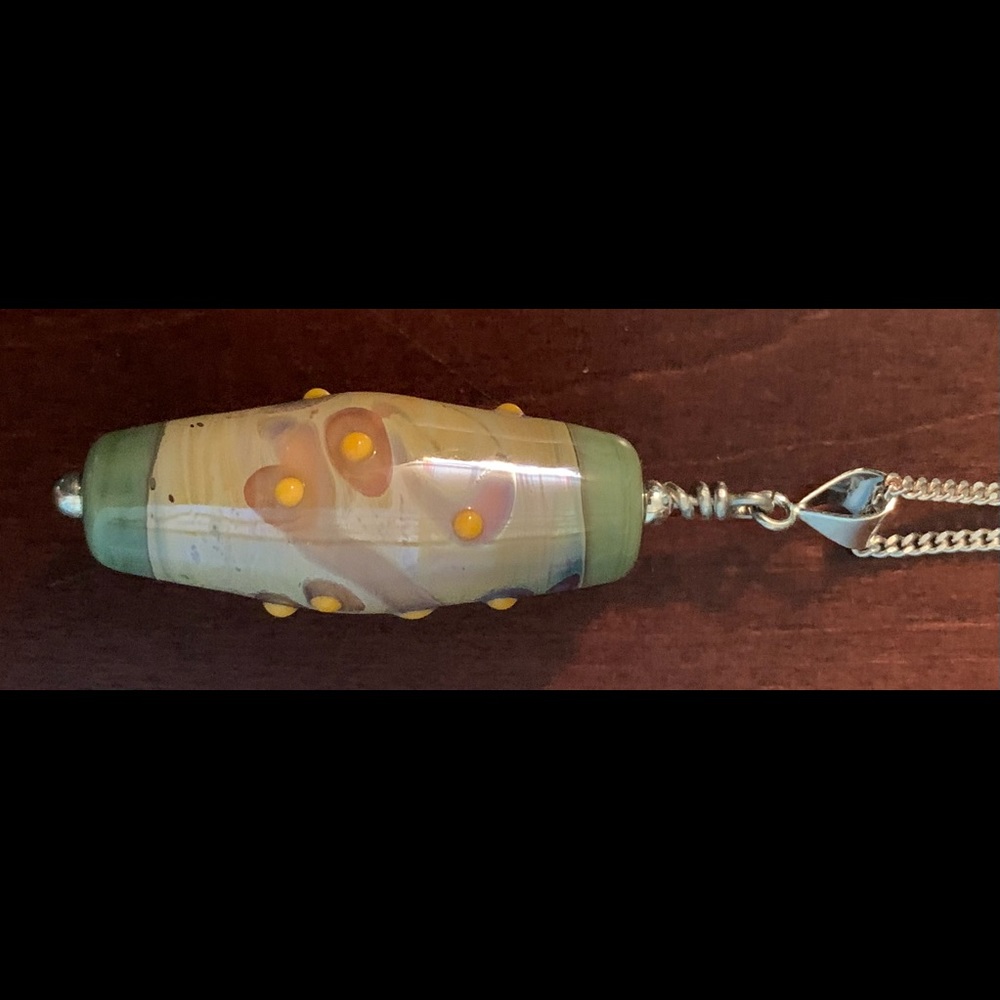 Glass bead necklace